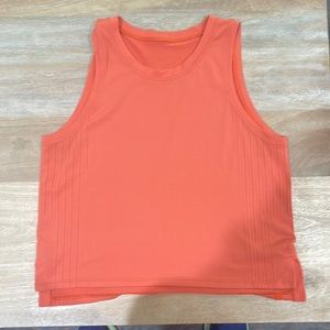 Lululemon cropped tank top-similar to current sculpt crop tank top.